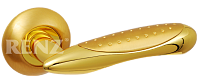Дверная ручка RENZ мод. Верона (матовая латунь/латунь блест.) DH 16-08 SG/GP