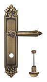 Дверная ручка Venezia на планке PL96 мод. Castello (мат. бронза) сантехническая